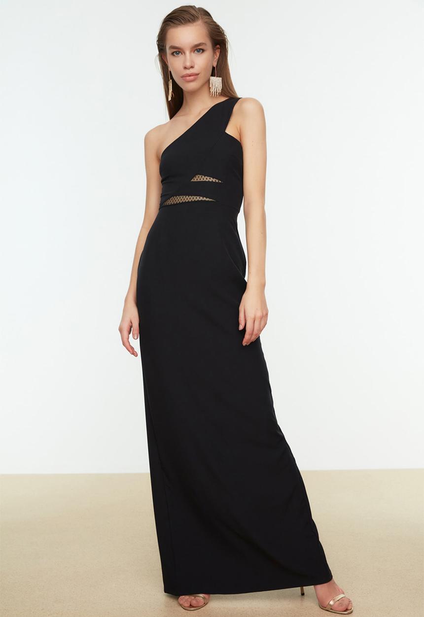 Trendyol - Long Evening Dress - Schwarz