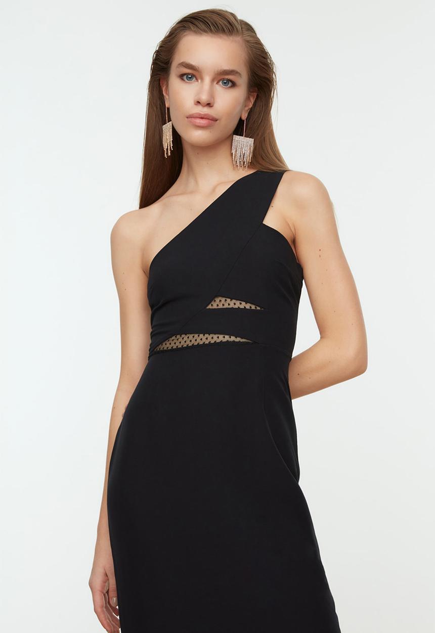 Trendyol - Long Evening Dress - Schwarz