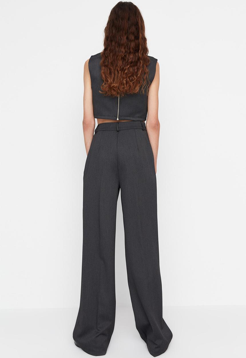 Trendyol - Woven trousers - anthracite