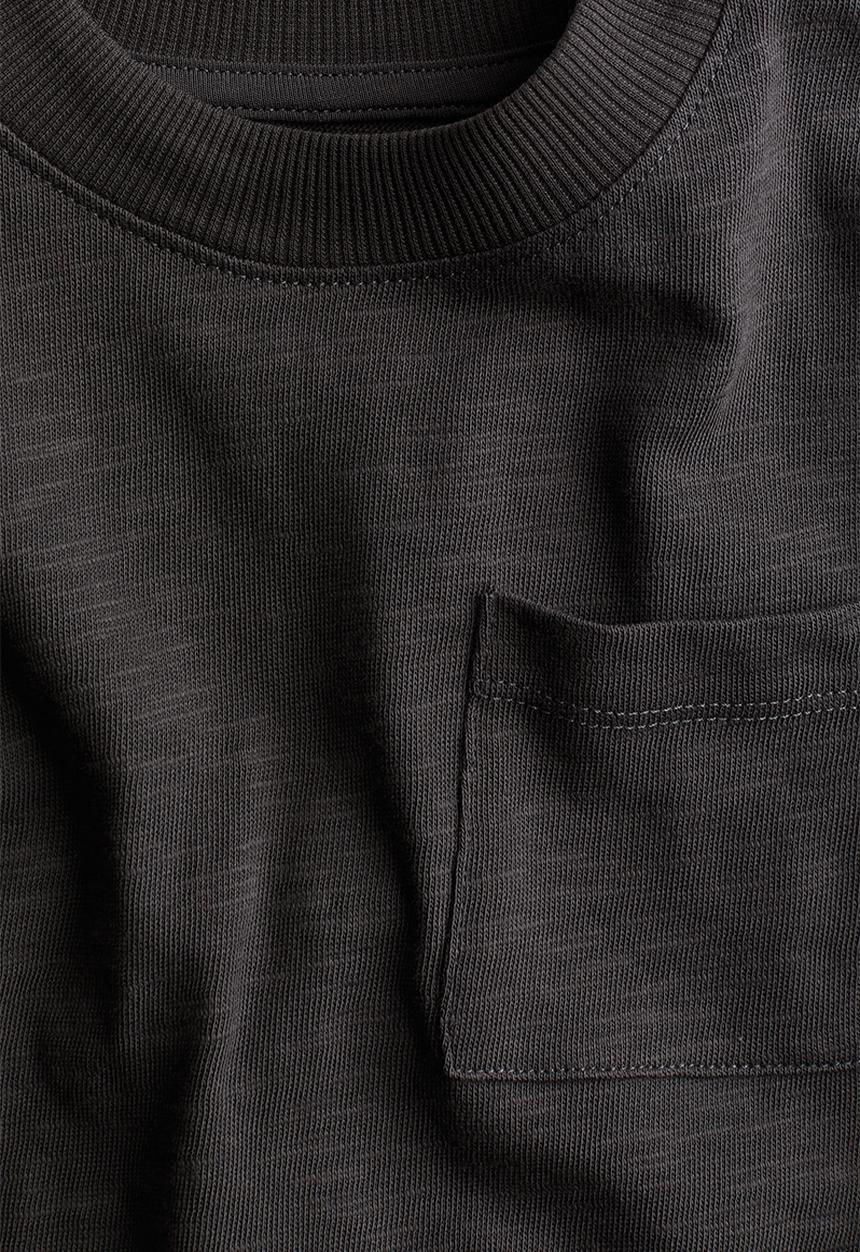 H&M - Long-sleeved slub jersey t-shirt - grey