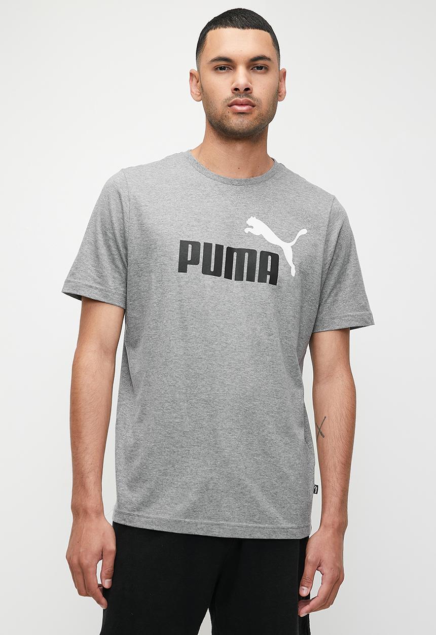 PUMA - ESS+ 2 Col Logo Tee - Gray / Wht Skies