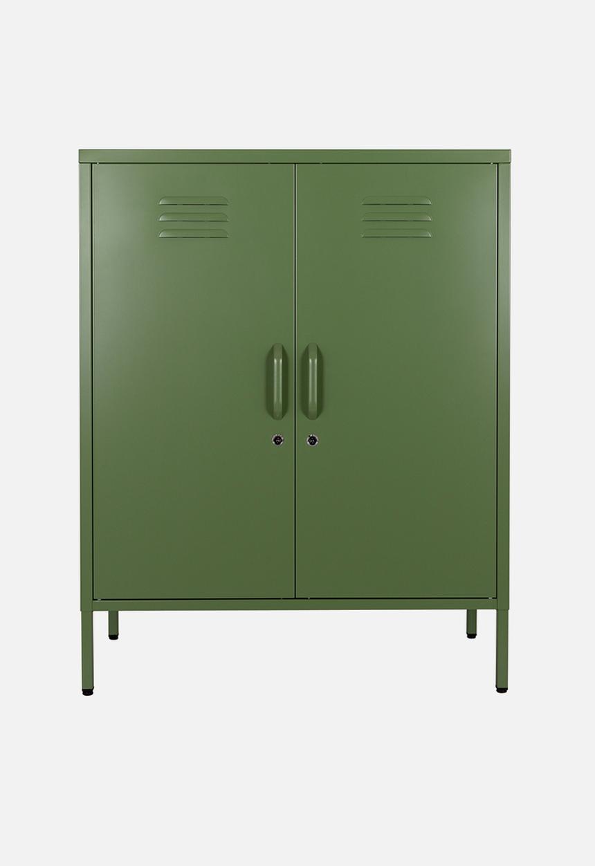 Popstrukt - Nougat Storage Cabinet - Reed Green