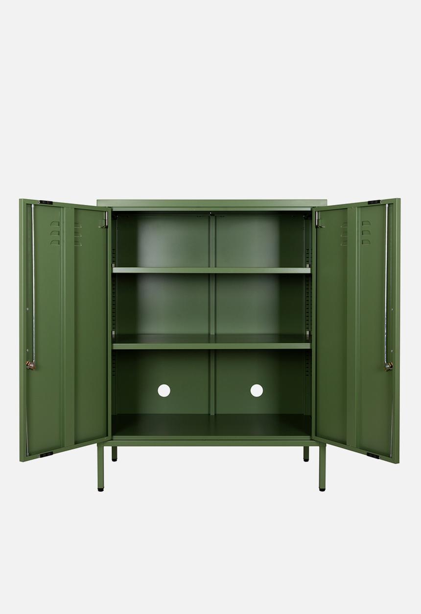 Popstrukt - Nougat Storage Cabinet - Reed Green