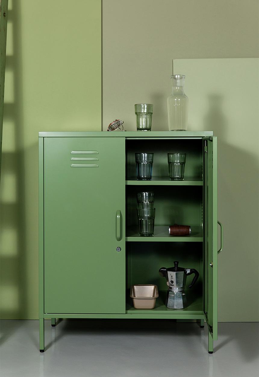 Popstrukt - Nougat Storage Cabinet - Reed Green
