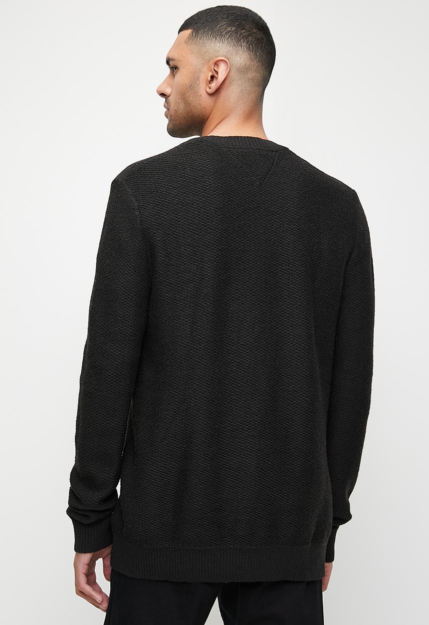 Tommy Hilfiger - Tjm reg structured sweater - Black