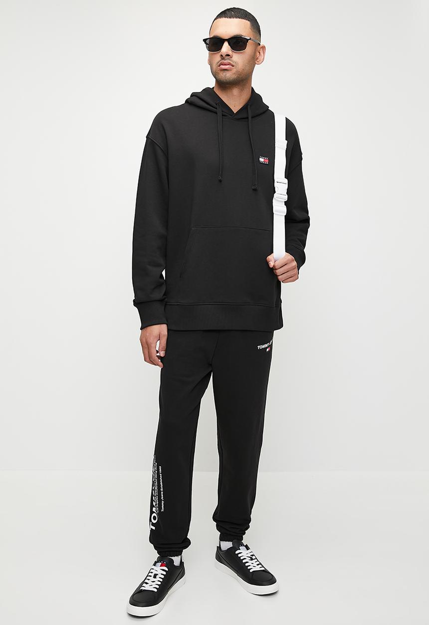 Tommy Hilfiger - Tjm rlx xs badge hoodie - black