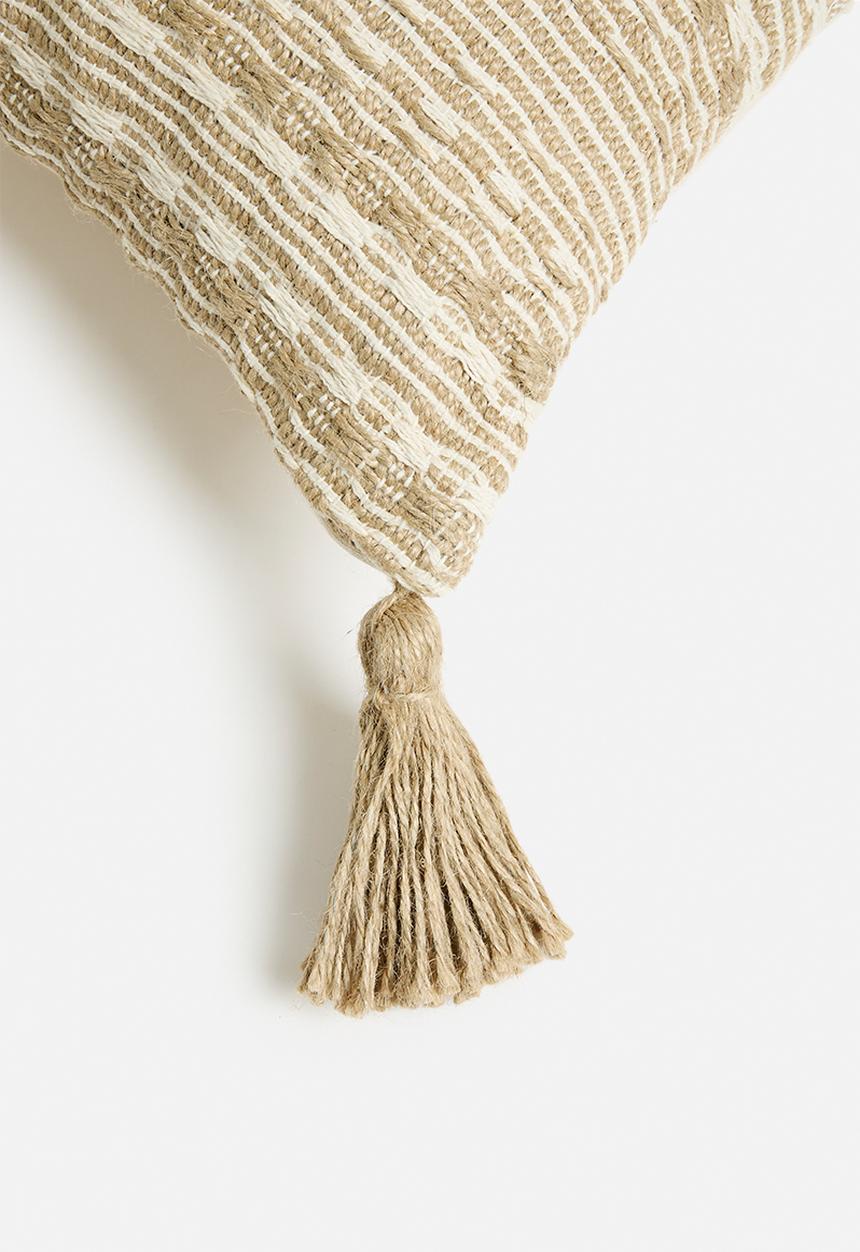 Sixth Floor - Carrie Cotton/Jute Cushion - Natural