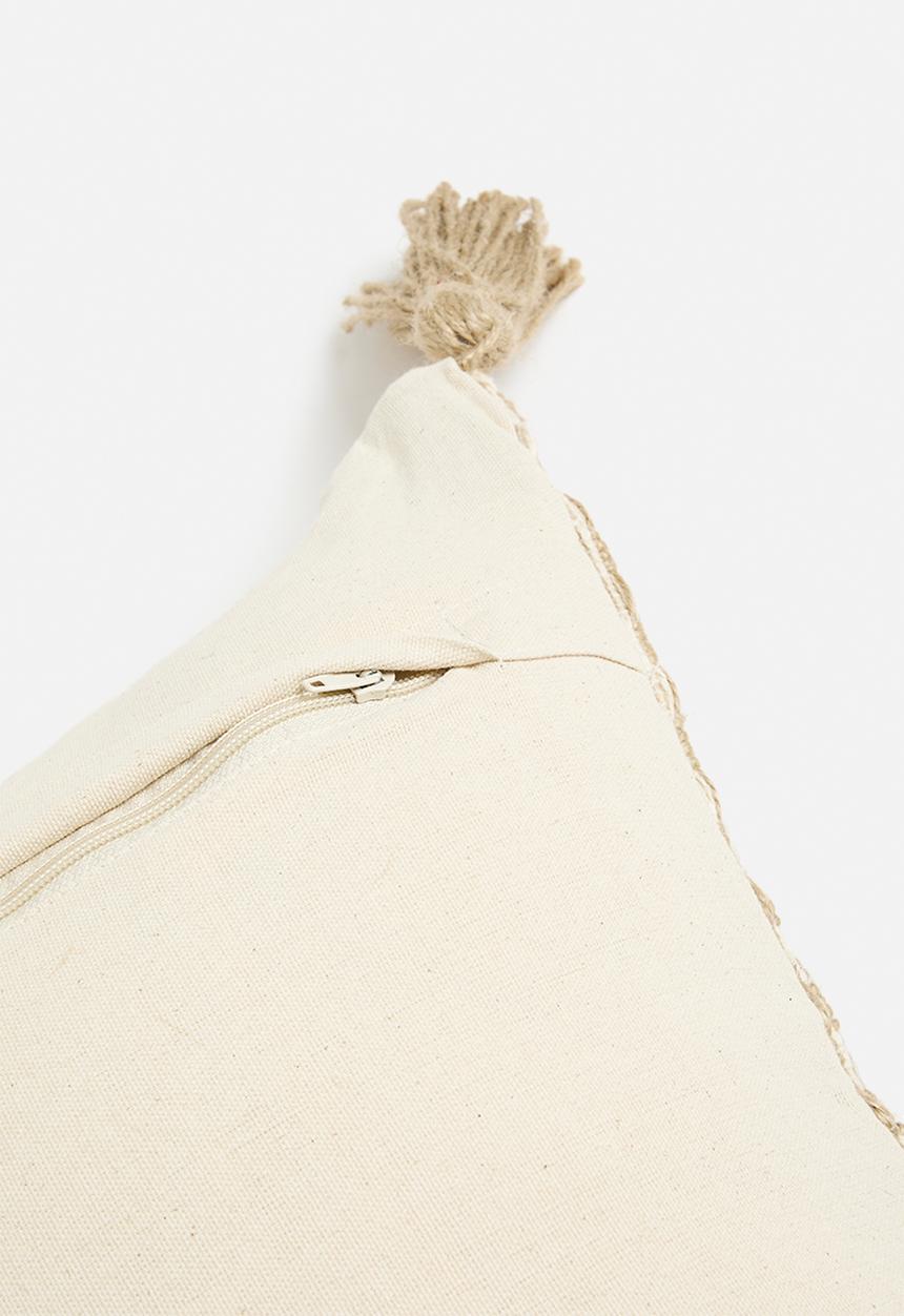 Sixth Floor - Carrie Cotton/Jute Cushion - Natural