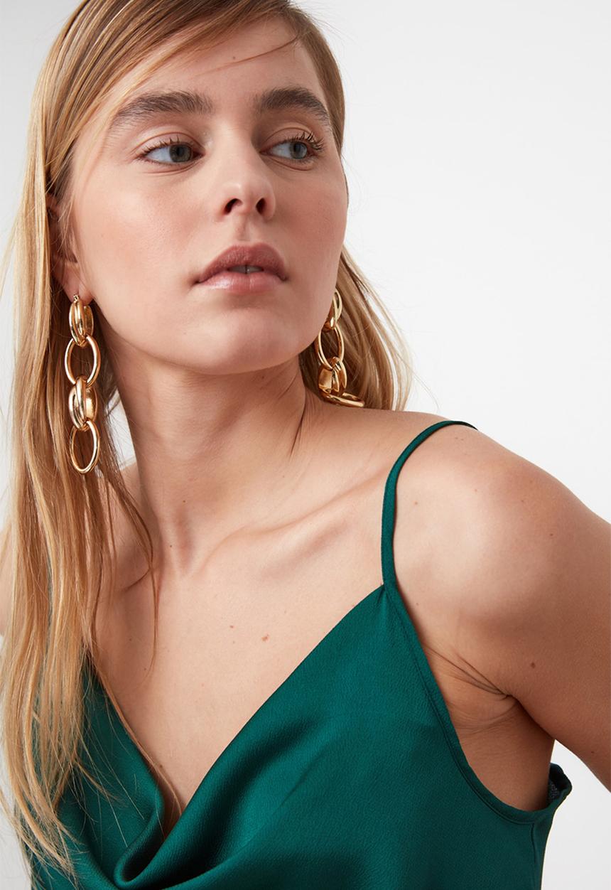 Trendyol - Strappy top - emerald green