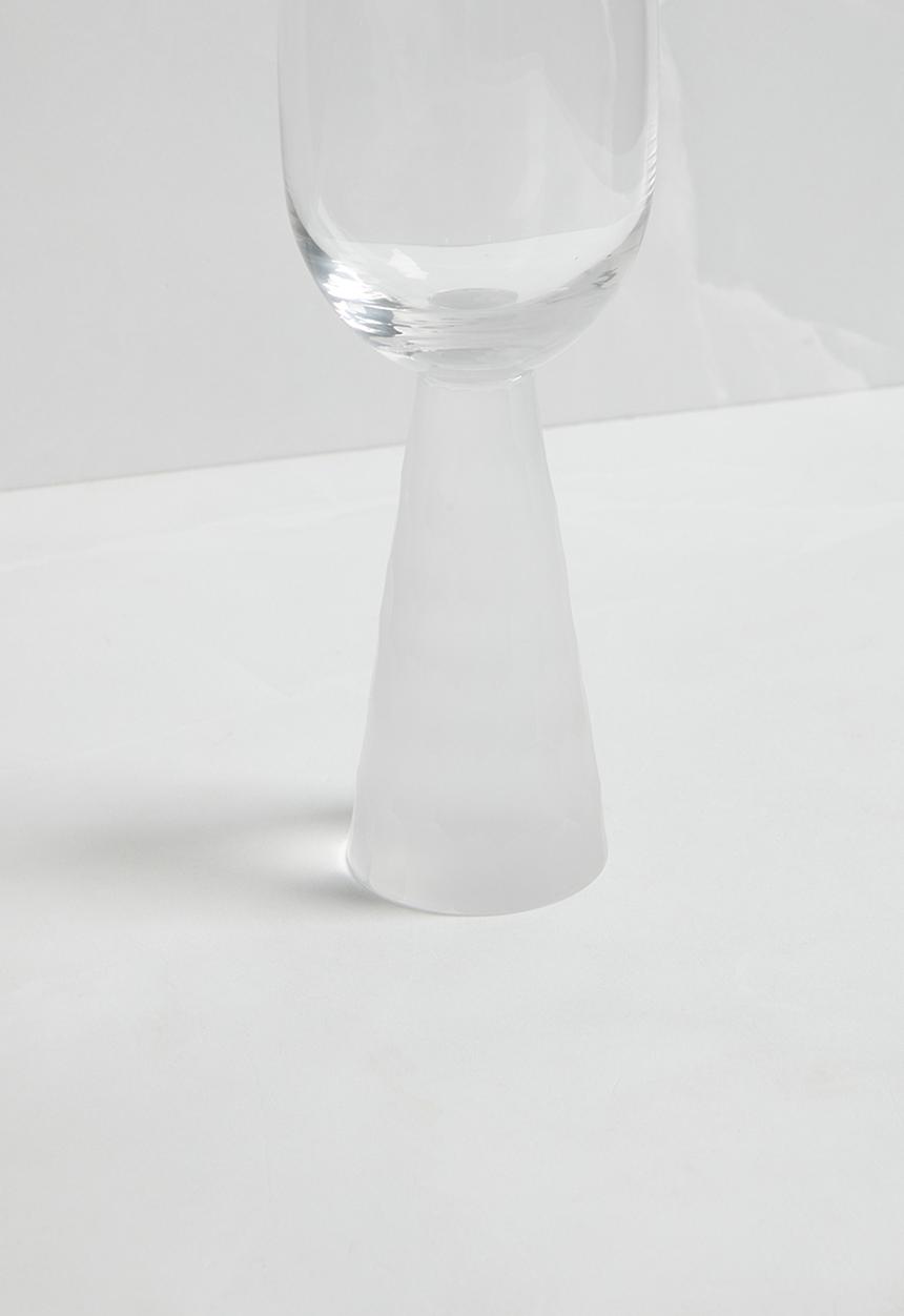 Jenna Clifford - Champagne glass with etched stem set of 2 - clear
