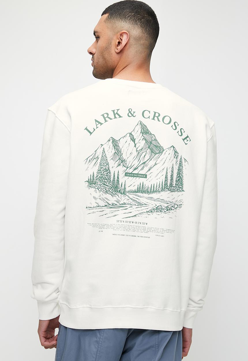 Lark & Crosse - L&C Printed Crew Neck Top - Ecru