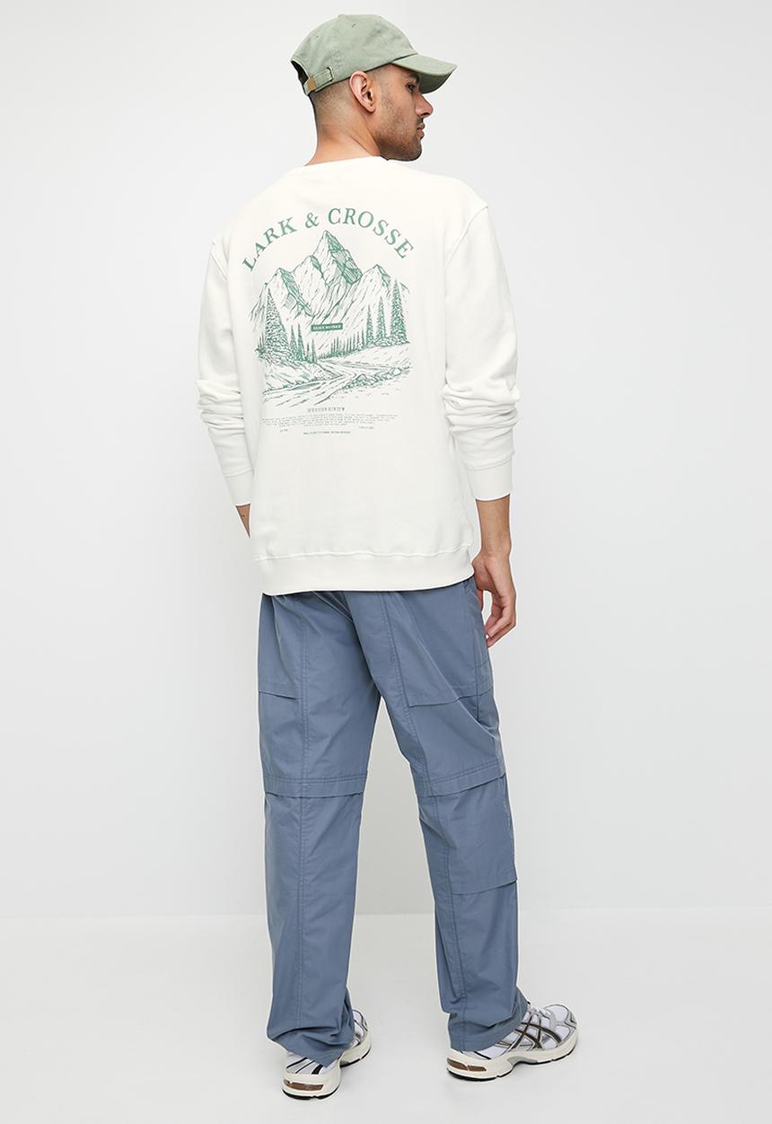 Lark & Crosse - L&C Printed Crew Neck Top - Ecru