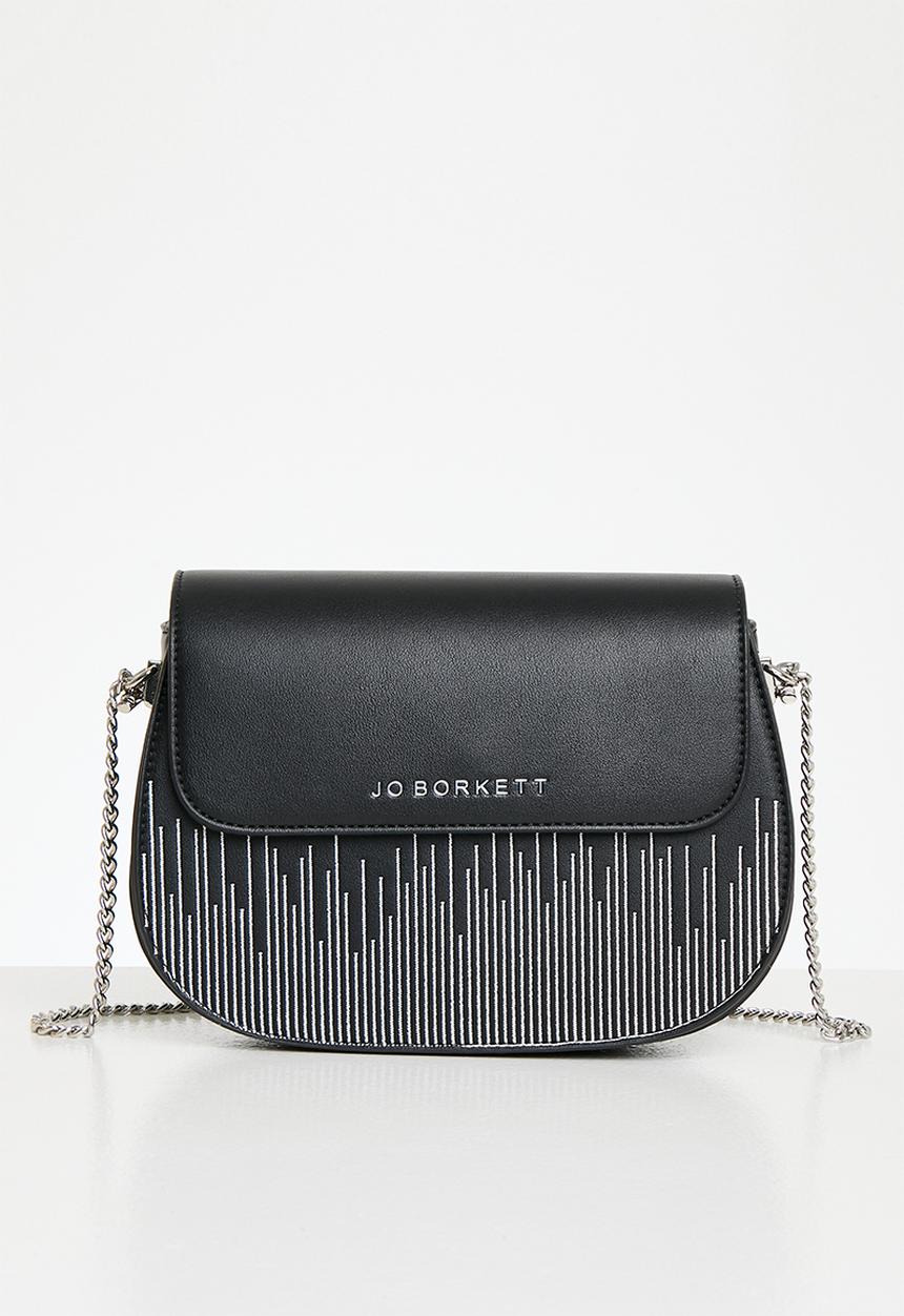 Jo Borkett - Teardrop flapover sling - black