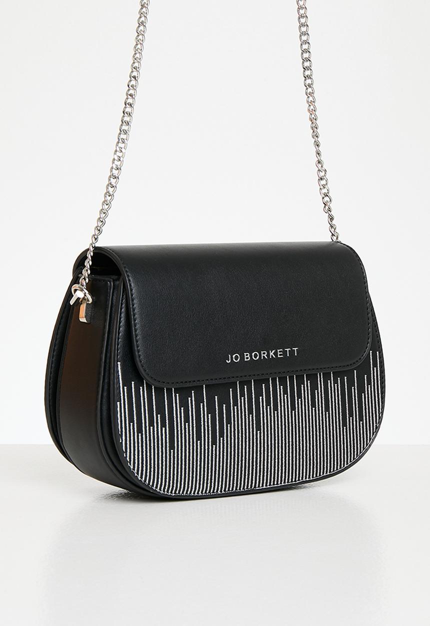 Jo Borkett - Teardrop flapover sling - black