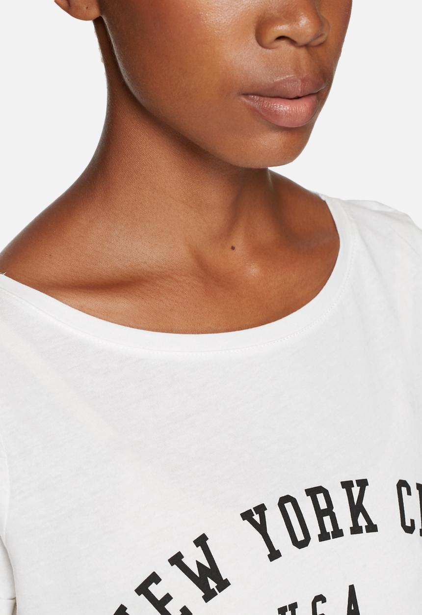 Jacqueline de Yong - Katie Cropped Print Tee