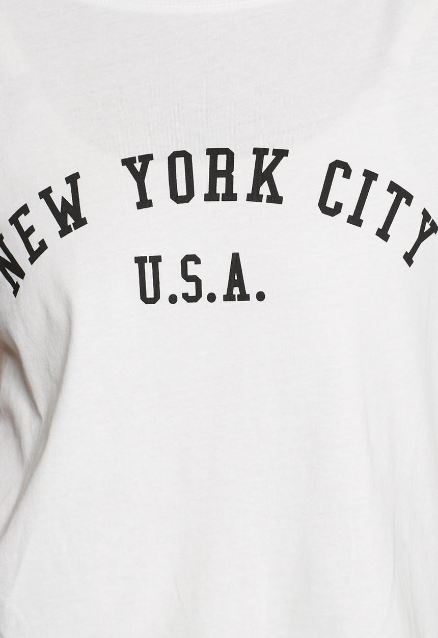 Jacqueline de Yong - Katie Cropped Print Tee