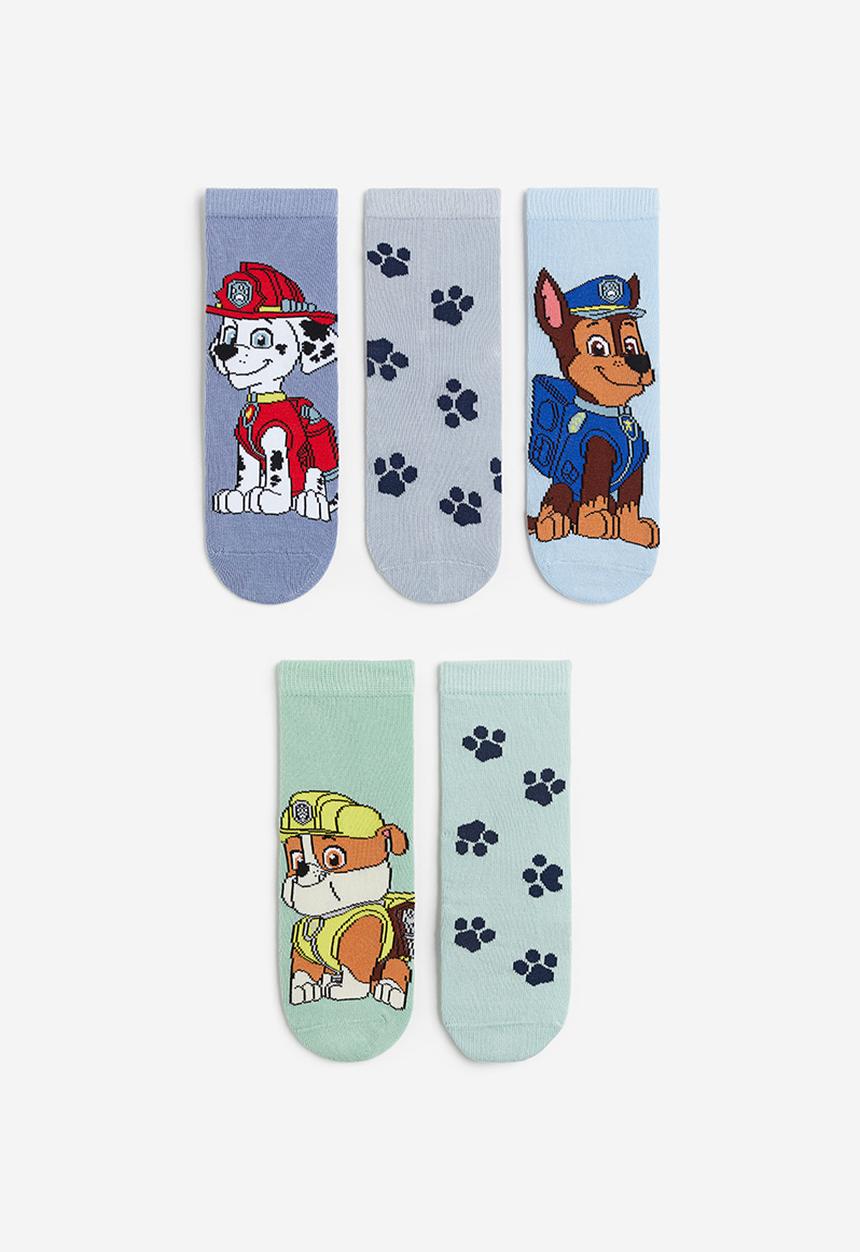 H&M - 5-pack patterned socks - Light blue Paw Patrol