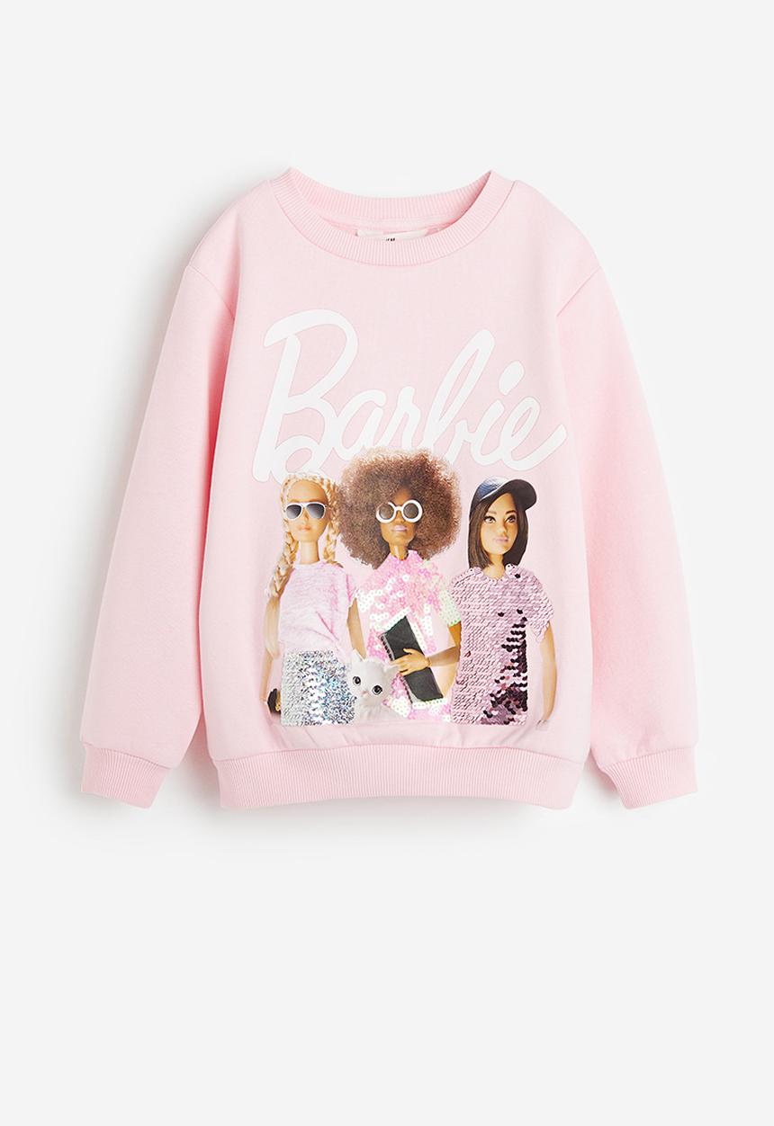 H&M - Printed sweatshirt - Light pink Barbie