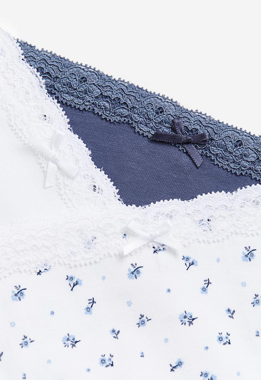 H&M - 3-Pack cotton briefs - blue & white