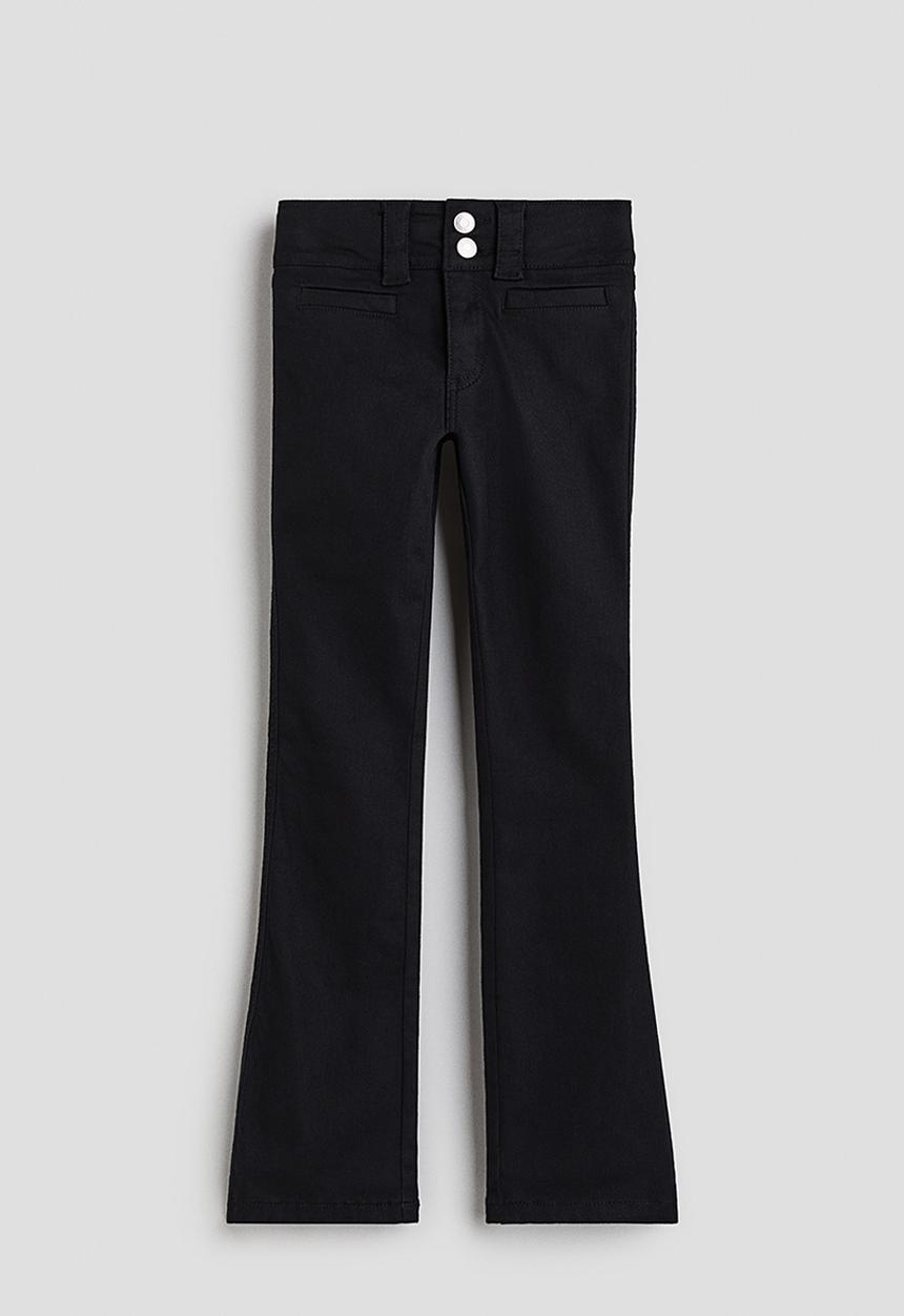 H&M - Bootcut leg twill trousers - black