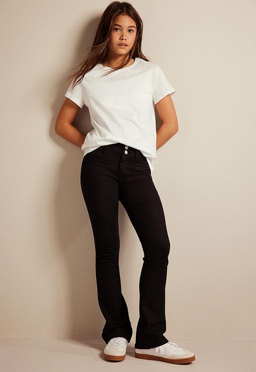 H&M - Bootcut leg twill trousers - black