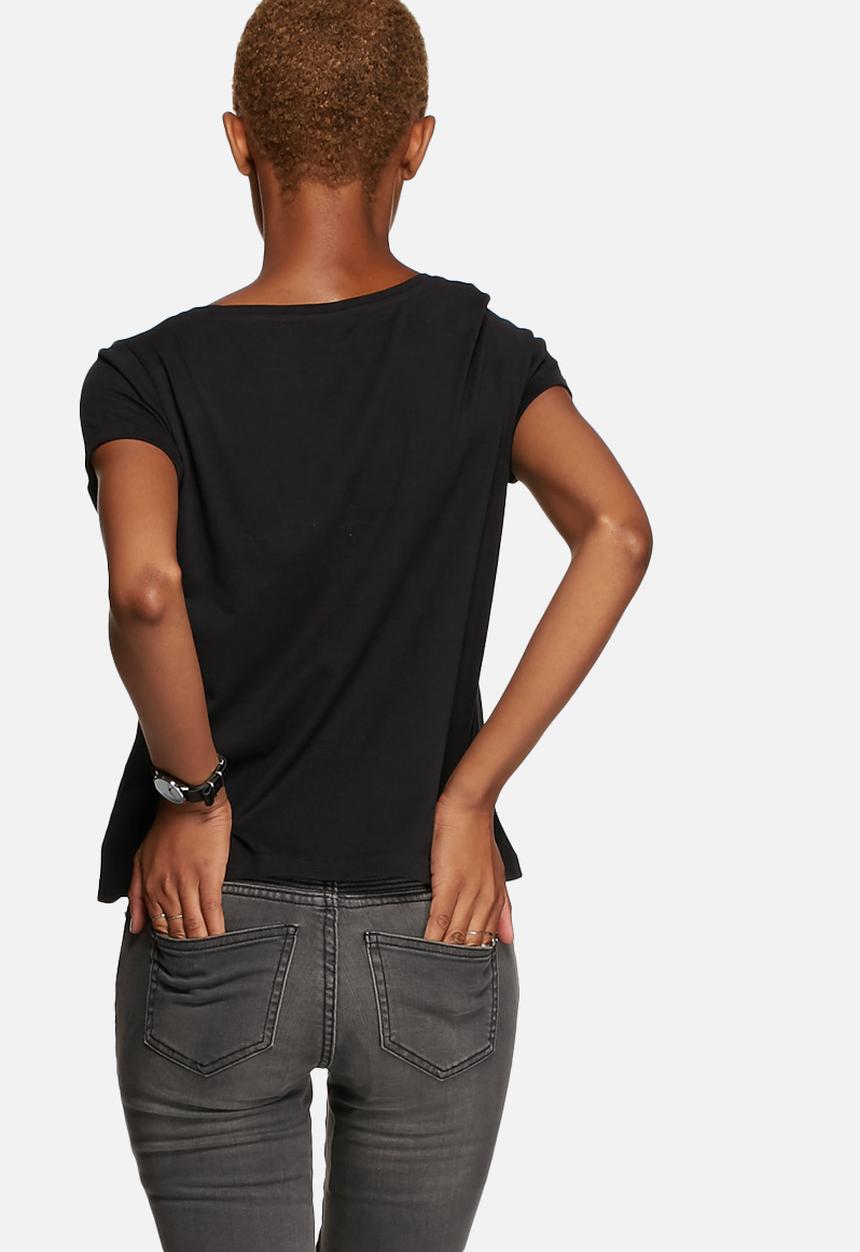 Jacqueline de Yong - Katie Cropped Print Tee