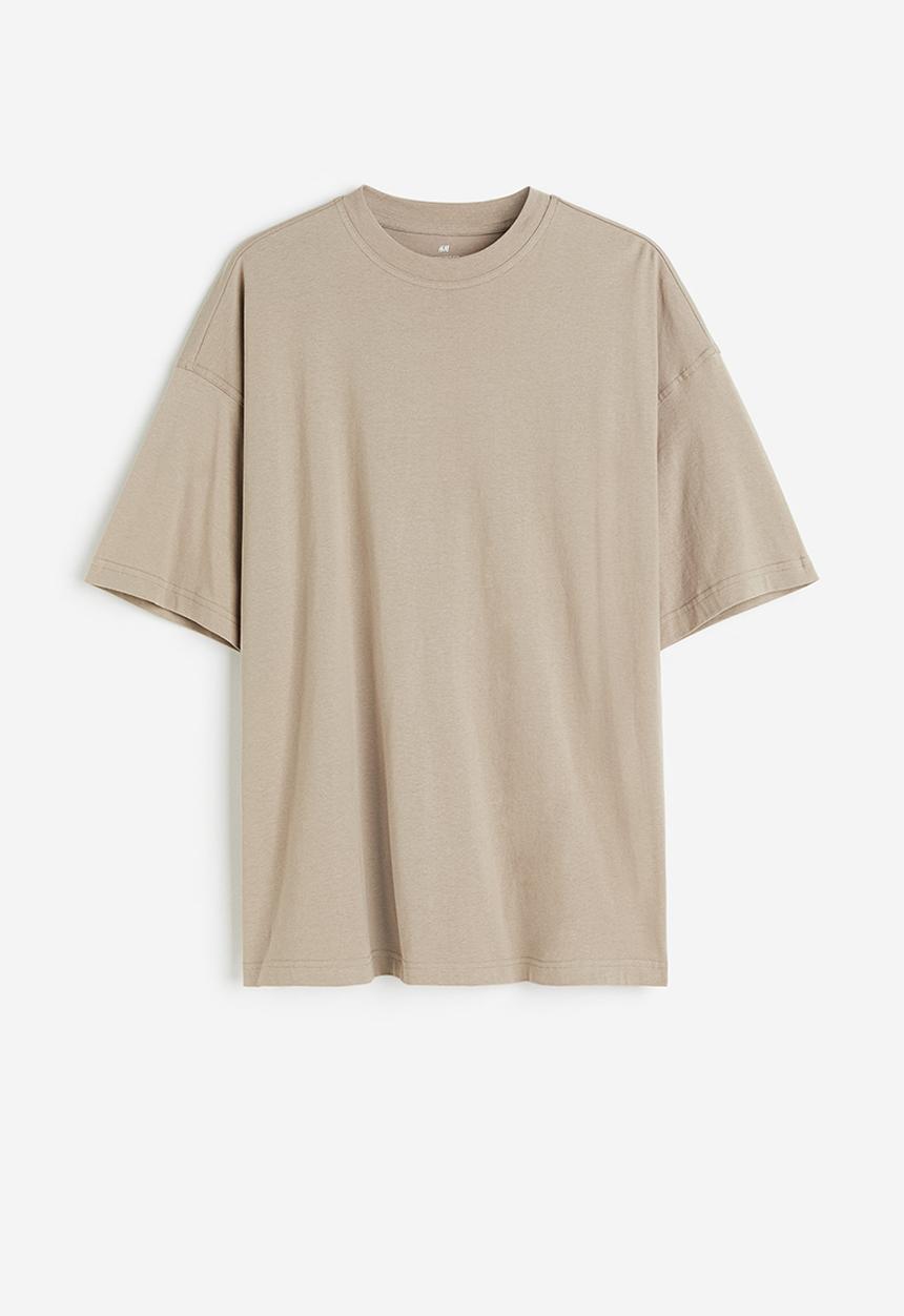 H&M - Oversized fit t-shirt - beige