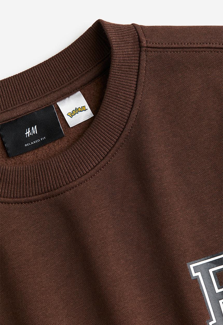 H&M - Loose fit sweatshirt - brown multi