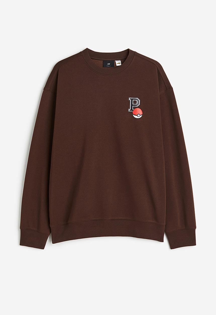H&M - Loose fit sweatshirt - brown multi