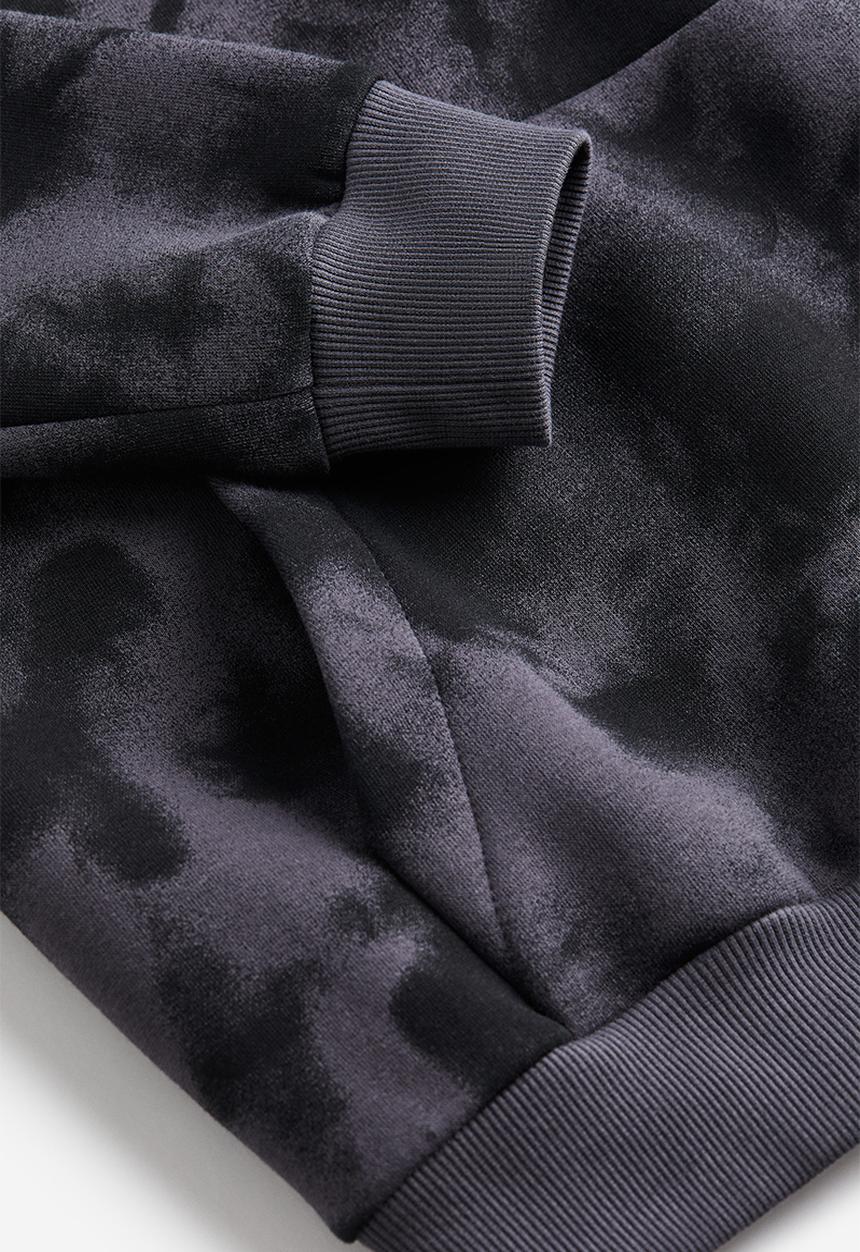 H&M - Patterned hoodie - black