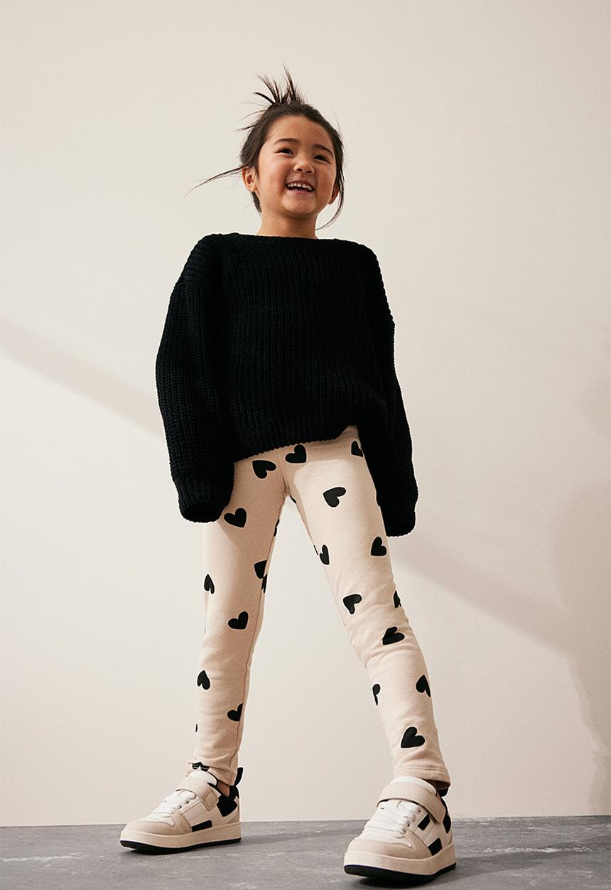 H&M - Brushed-inside leggings - beige