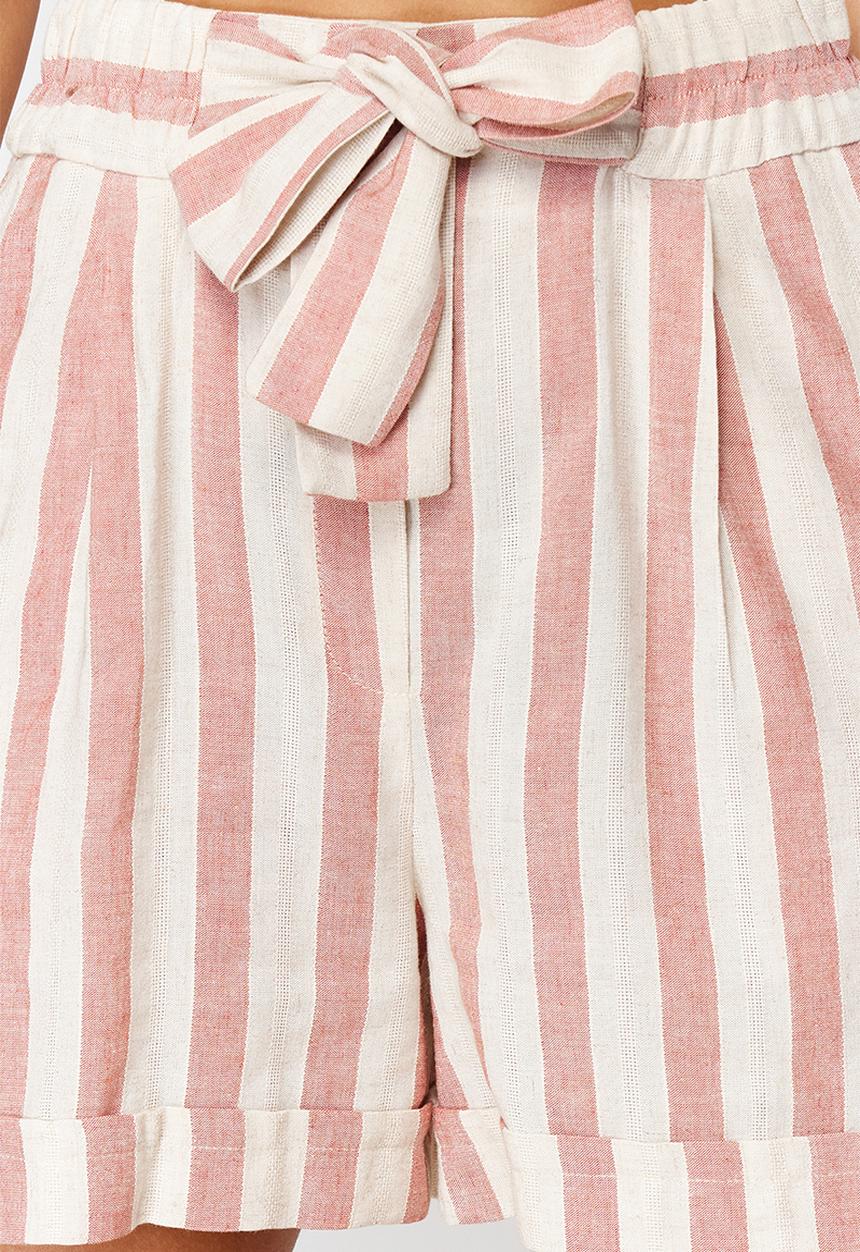 Trendyol - Striped woven shorts - powder