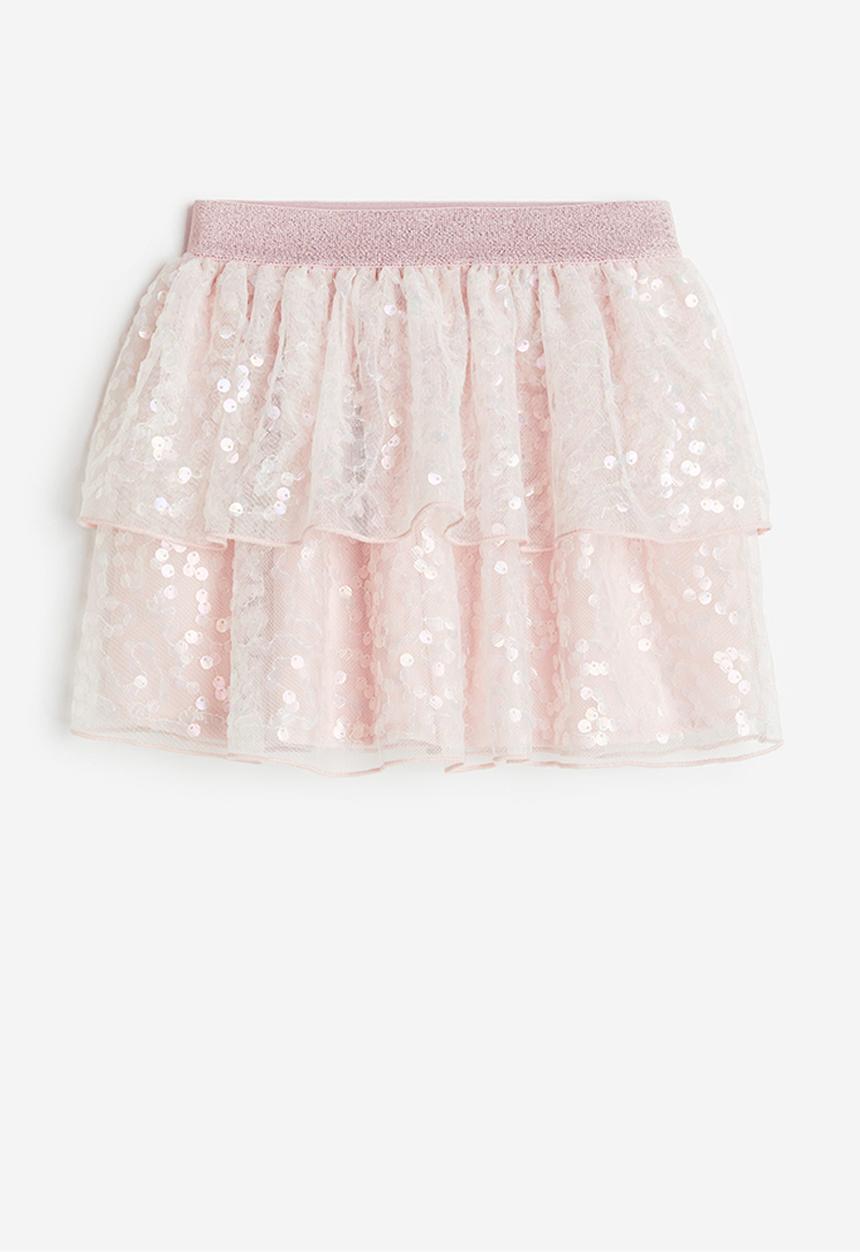 H&M - Sequined tulle skirt - pink