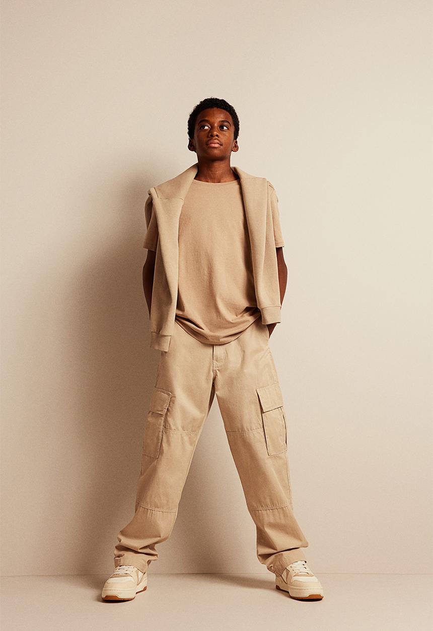H&M - Cotton t-shirt - beige