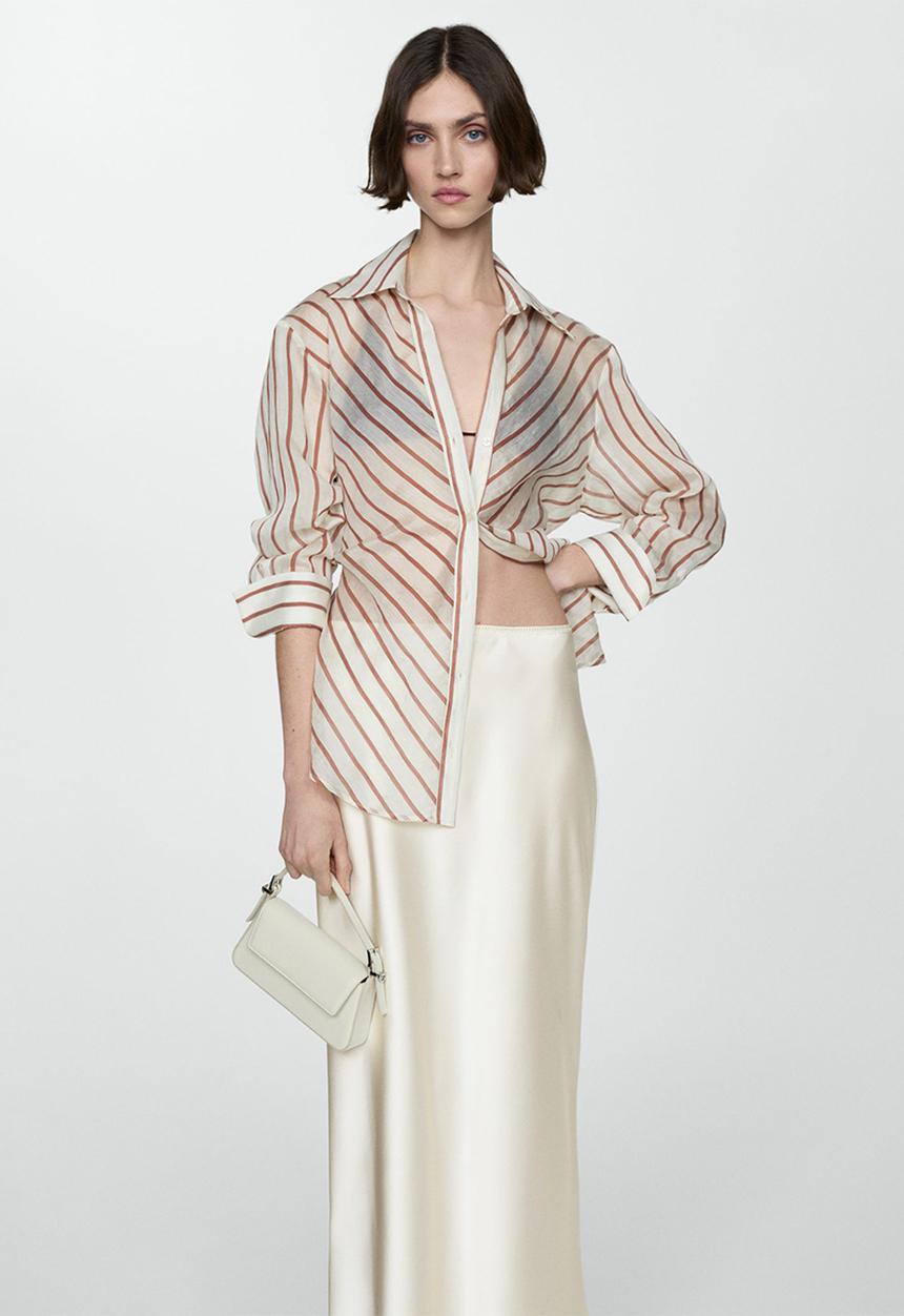MANGO - Skirt mia2 - light beige