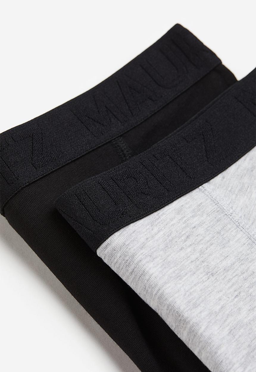 H&M - 5-pack trunks - black & grey 