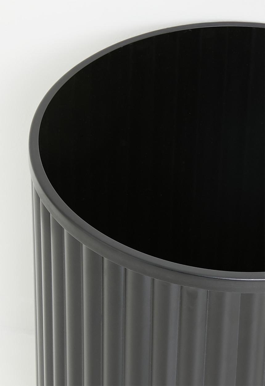 Sixth Floor - Ribbed Large Planter - Black