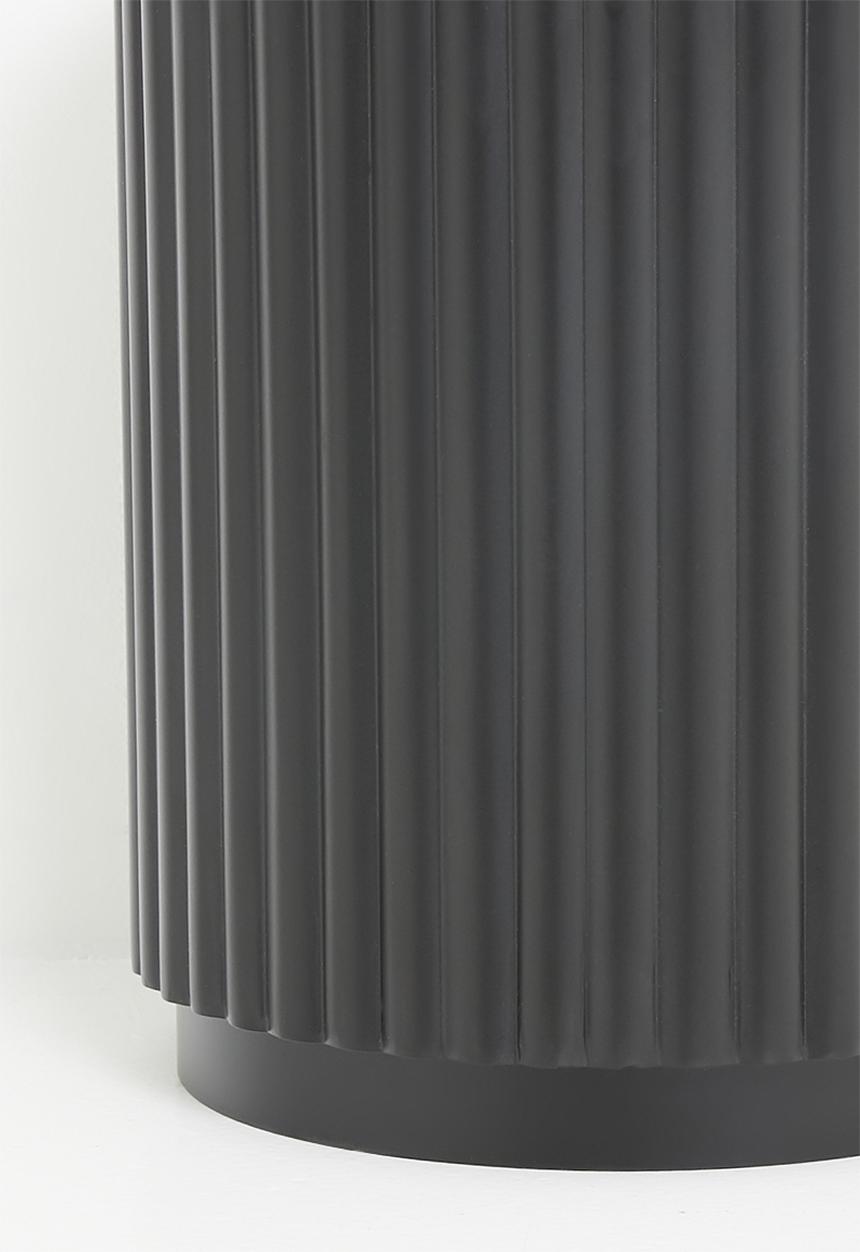 Sixth Floor - Ribbed Large Planter - Black