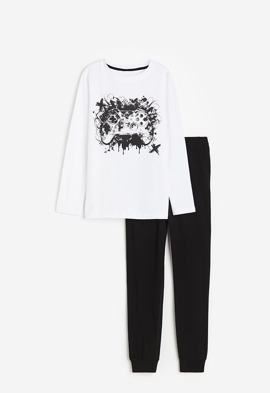 H&M - Pyjamas - white & black