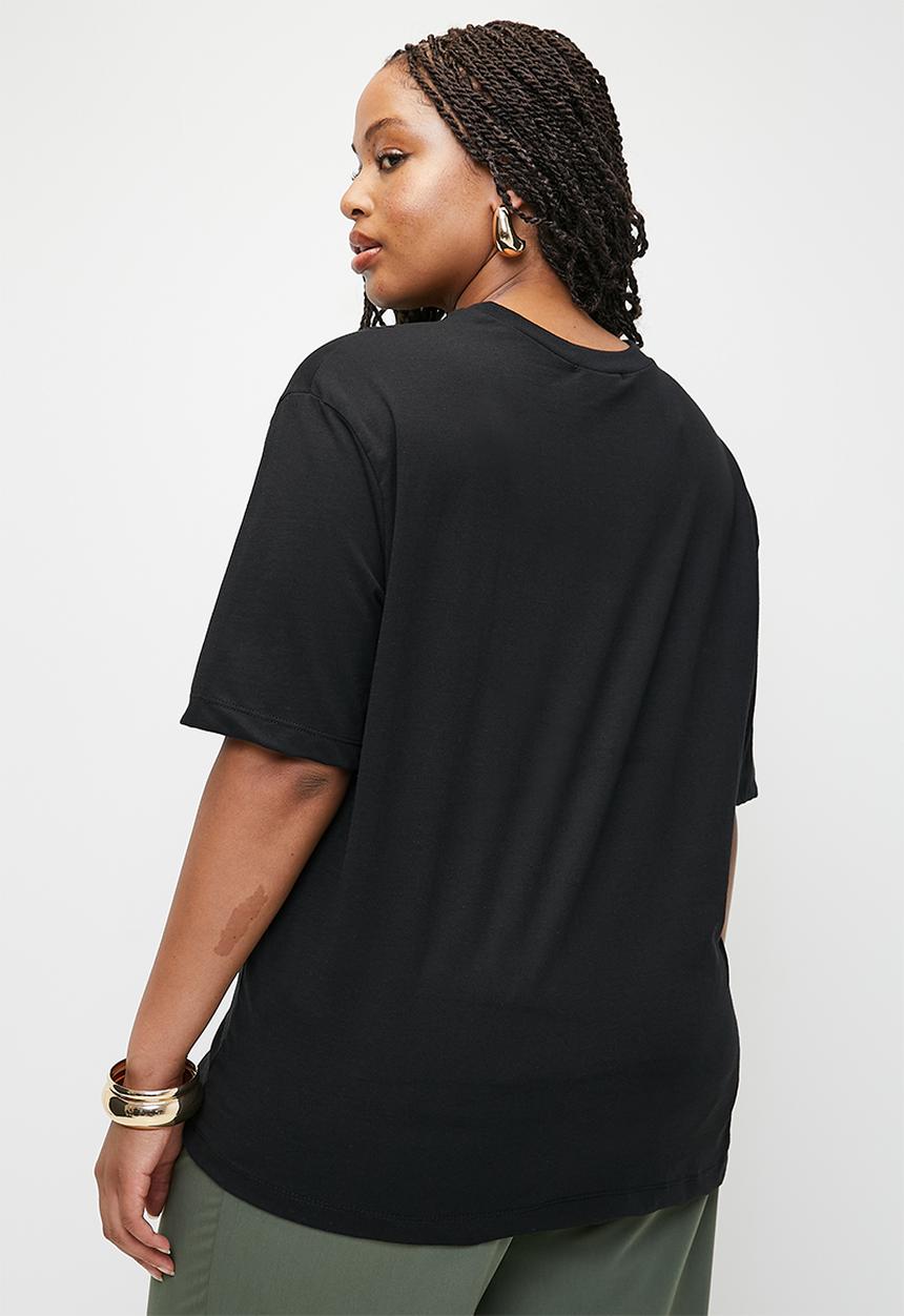 Superbalist - Oversized plus tee - black