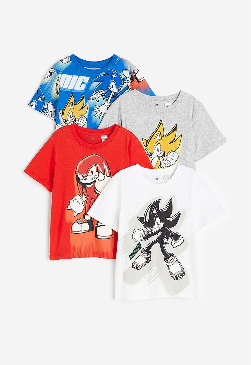 H&M - 4-pack printed t-shirts - multi 