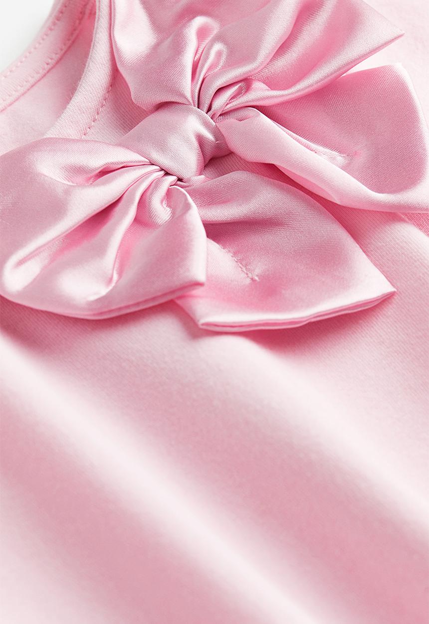H&M - Appliquéd jersey top - pink