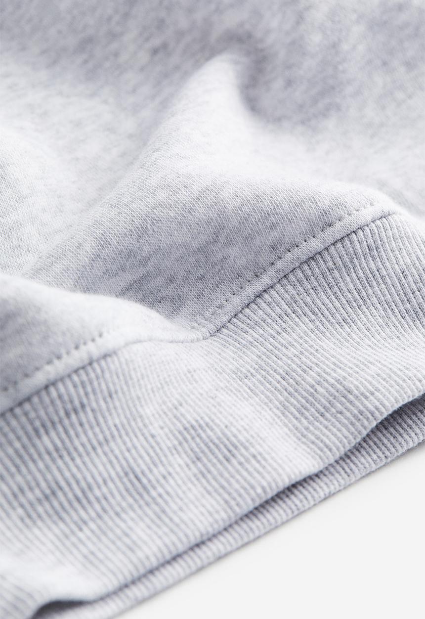 H&M - Text-motif hoodie - grey