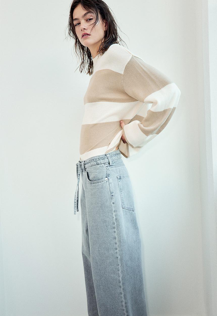 H&M - Jumper - beige, white, multi