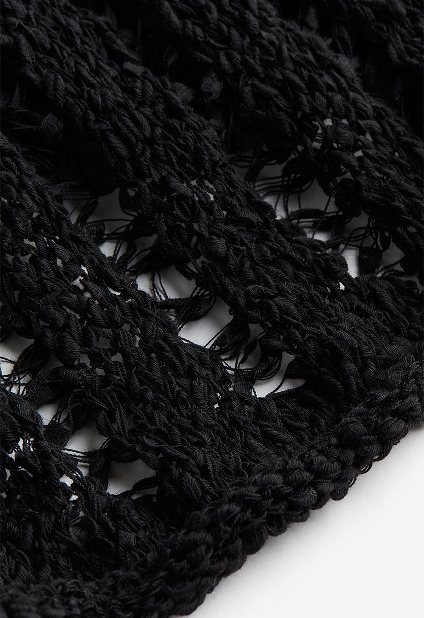 H&M - Ladder-stitch-look jumper - black