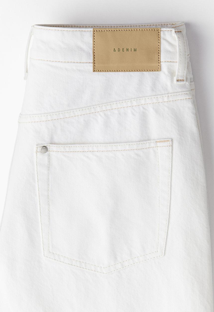 H&M - Baggy high jeans - white