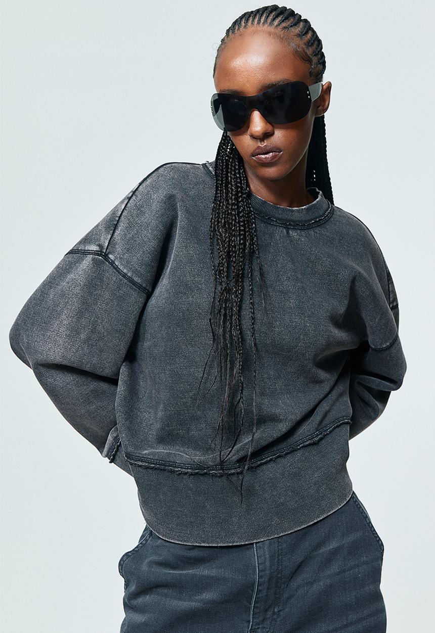 H&M - Oversized sweatshirt - black