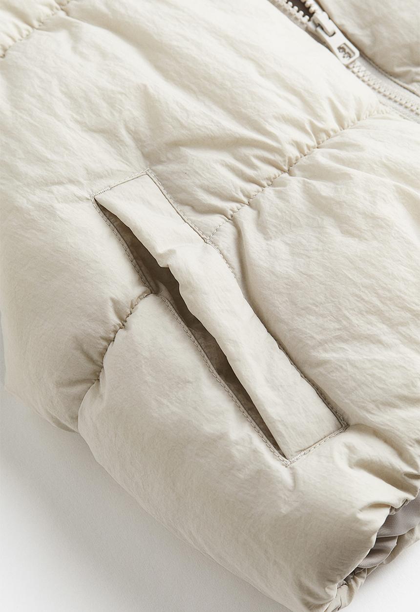 H&M - Puffer gilet - beige, grey