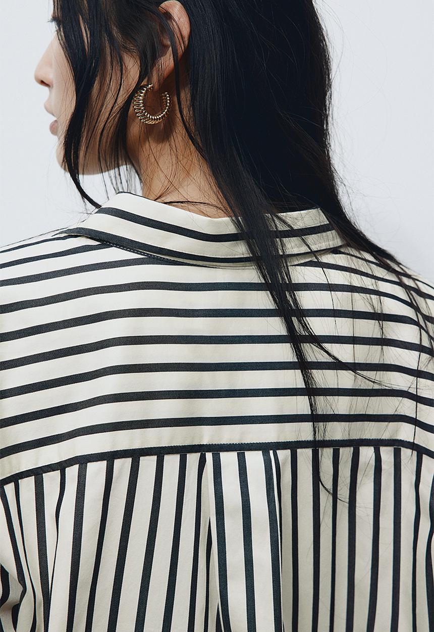H&M - Cotton shirt - white, multi