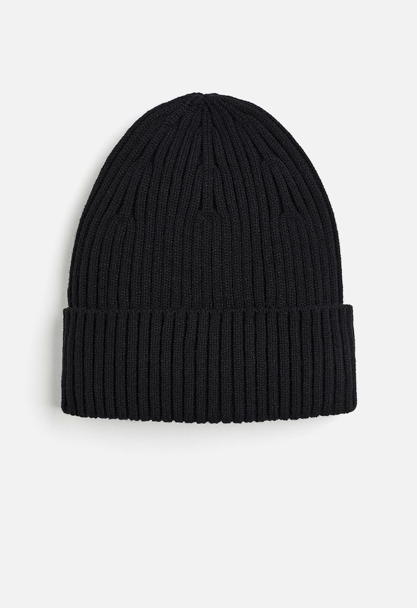 H&M - Rib-knit hat - black